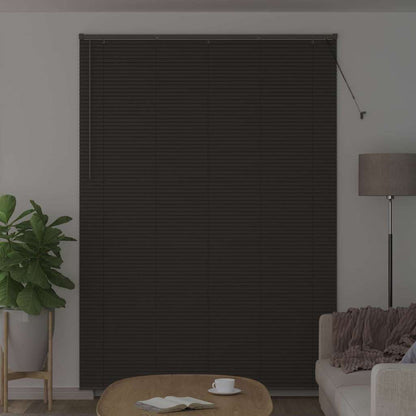 Persiana de Janela com cortinas Manual Cinzento escuro Alumínio
