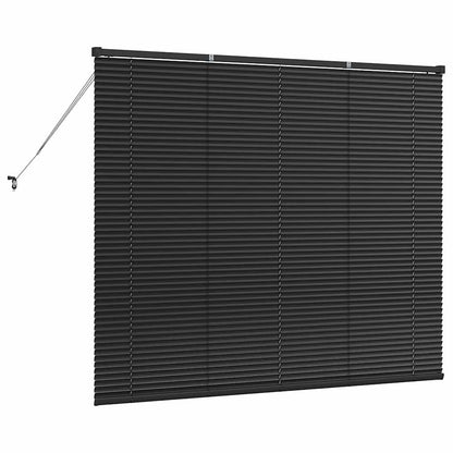 Persiana de Janela com cortinas Manual Preto Alumínio