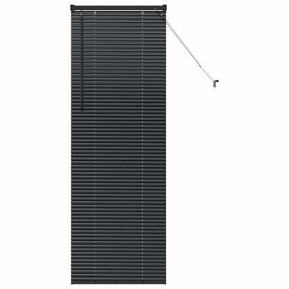 Persiana de Janela com cortinas Manual Preto Alumínio