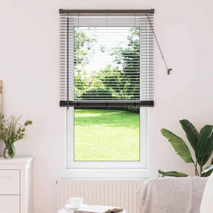 Persiana de Janela com cortinas Manual Preto Alumínio