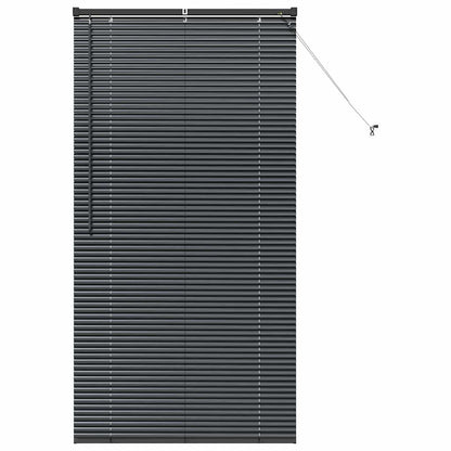 Persiana de Janela com cortinas Manual Preto Alumínio
