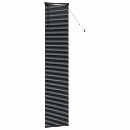 Persiana de Janela com cortinas Manual Preto Alumínio