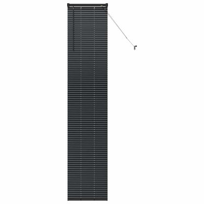 Persiana de Janela com cortinas Manual Preto Alumínio