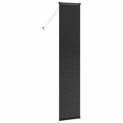 Persiana de Janela com cortinas Manual Preto Alumínio