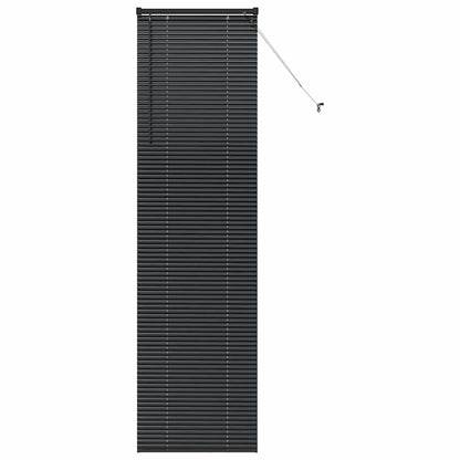Persiana de Janela com cortinas Manual Preto Alumínio