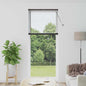Persiana de Janela com cortinas Manual Preto Alumínio