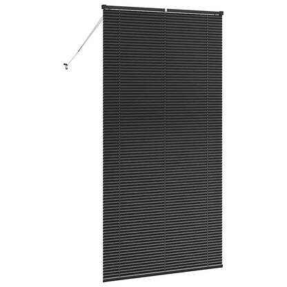 Persiana de Janela com cortinas Manual Preto Alumínio