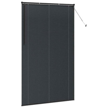 Persiana de Janela com cortinas Manual Preto Alumínio