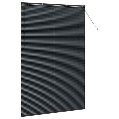 Persiana de Janela com cortinas Manual Preto Alumínio
