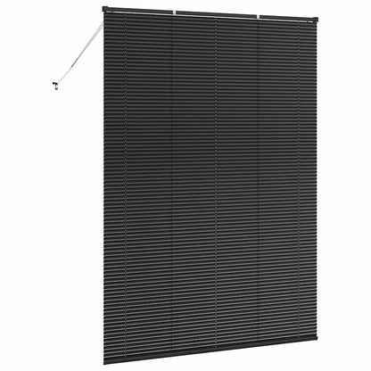 Persiana de Janela com cortinas Manual Preto Alumínio