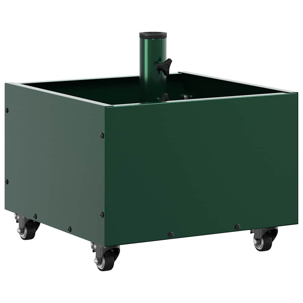 Base de Parasol com Plantador Verde 45 x 45 x 45 cm Aço