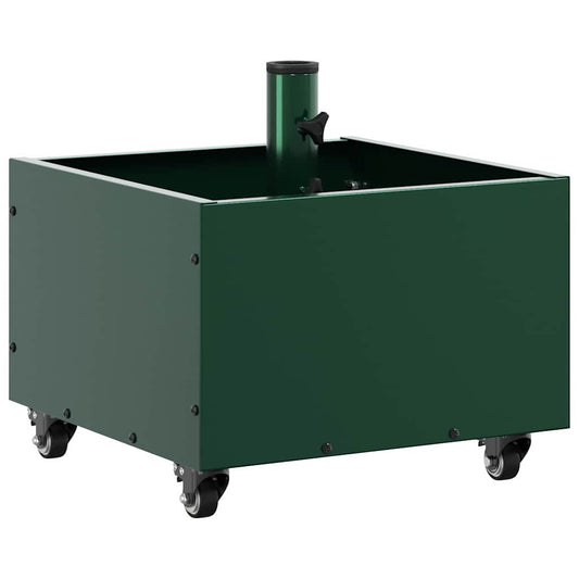 Base de Parasol com Plantador Verde 45 x 45 x 45 cm Aço