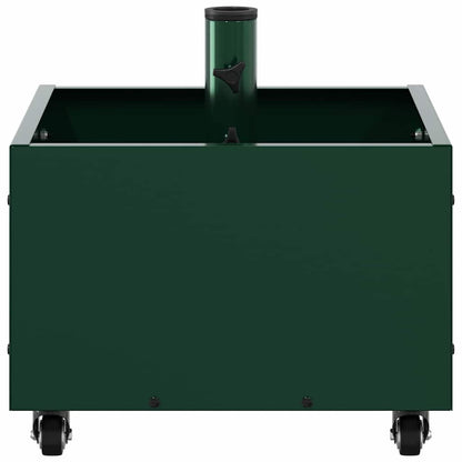 Base de Parasol com Plantador Verde 45 x 45 x 45 cm Aço