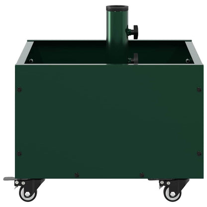 Base de Parasol com Plantador Verde 45 x 45 x 45 cm Aço