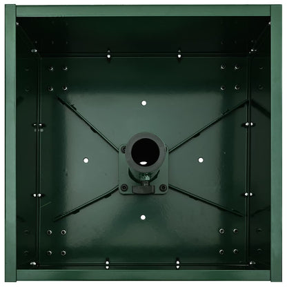 Base de Parasol com Plantador Verde 45 x 45 x 45 cm Aço