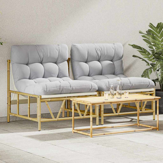 Cadeira de Jardim 2 pcs Cinzento-claro 75 x 75 x 71 cm Aço