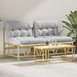 Cadeira de Jardim 2 pcs Cinzento-claro 75 x 75 x 71 cm Aço