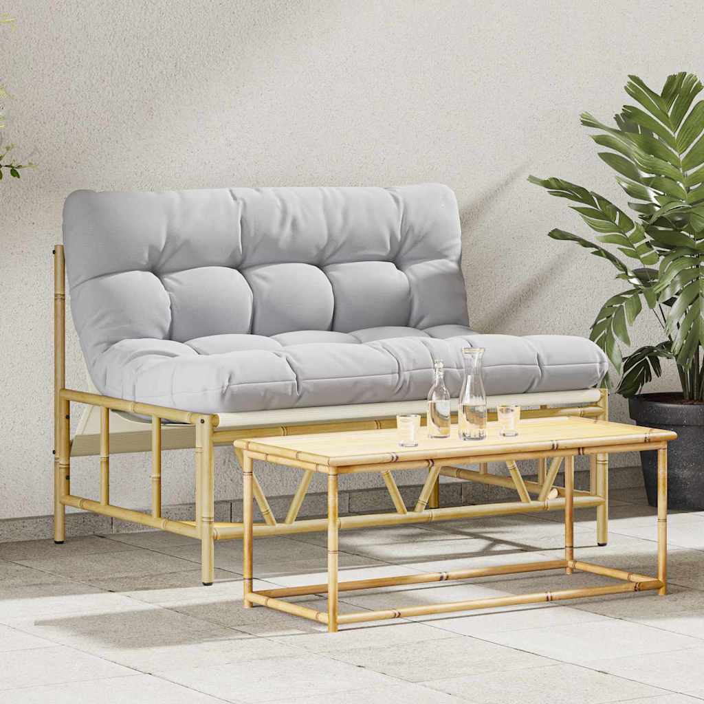 Banco de jardim Cinzento-claro 110 x 75 x 71 cm Aço