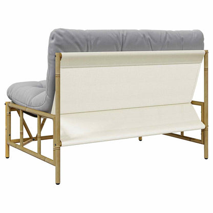 Banco de jardim Cinzento-claro 110 x 75 x 71 cm Aço