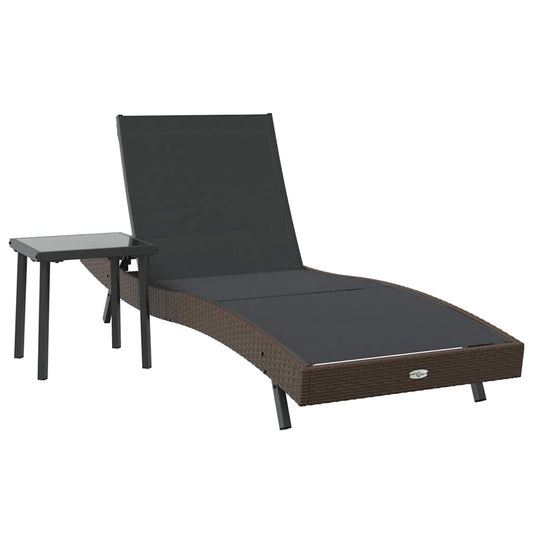 Espreguiçadeira com Mesa 2 pcs Atributos do Produto