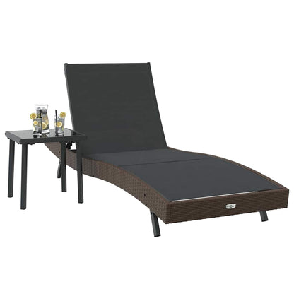 Espreguiçadeira com Mesa 2 pcs Atributos do Produto