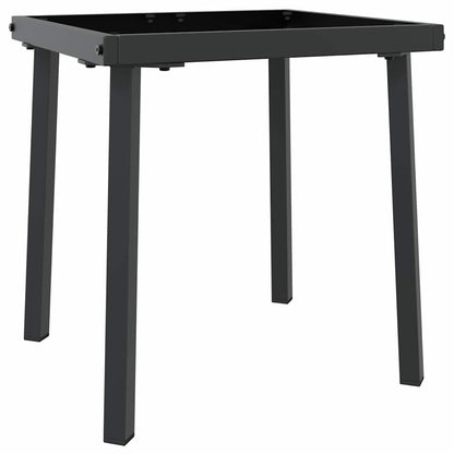 Espreguiçadeira com Mesa 2 pcs Preto, Branco 40 x 40 x 40,5 cm