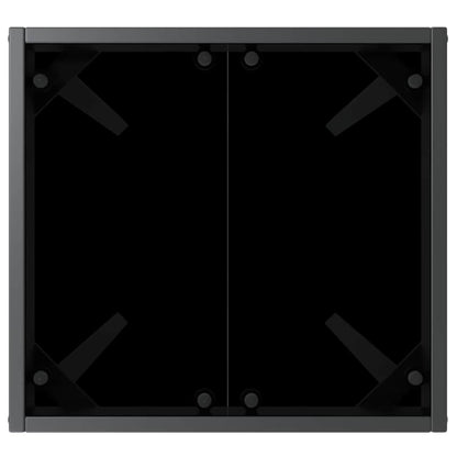 Espreguiçadeira com Mesa 2 pcs Preto, Branco 40 x 40 x 40,5 cm
