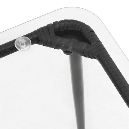 Mesa de Jardim Preto 80 x 40 x 45,5 cm vime PE
