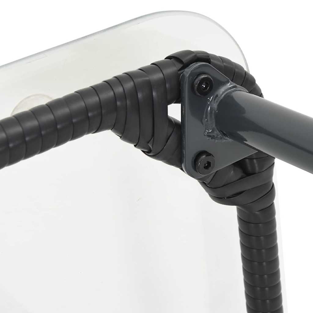 Mesa de Jardim Preto 80 x 40 x 45,5 cm vime PE