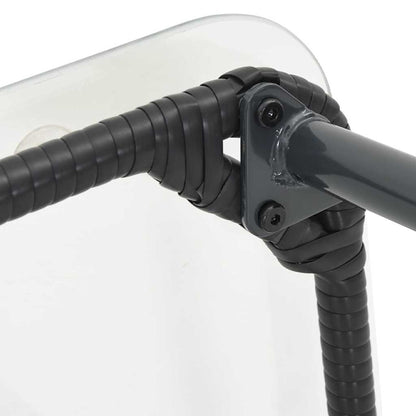 Mesa de Jardim Preto 80 x 40 x 45,5 cm vime PE