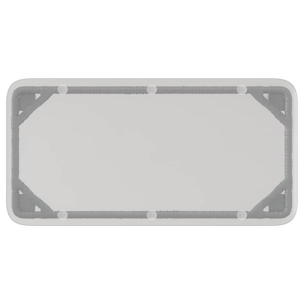 Mesa de Jardim Preto 80 x 40 x 45,5 cm vime PE