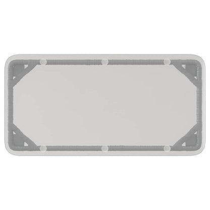 Mesa de Jardim Preto 80 x 40 x 45,5 cm vime PE