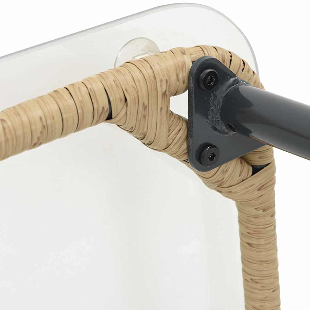 Mesa de Jardim Natural 80 x 40 x 45,5 cm vime PE