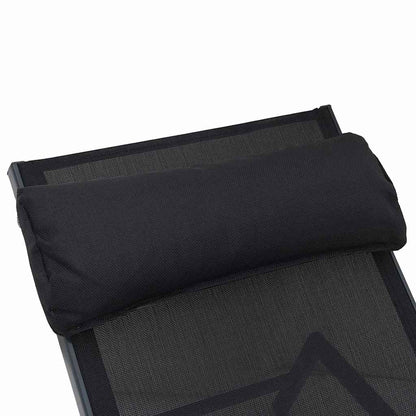 Espreguiçadeiras com mesa 2-pessoa 3 pcs Preto e antracite