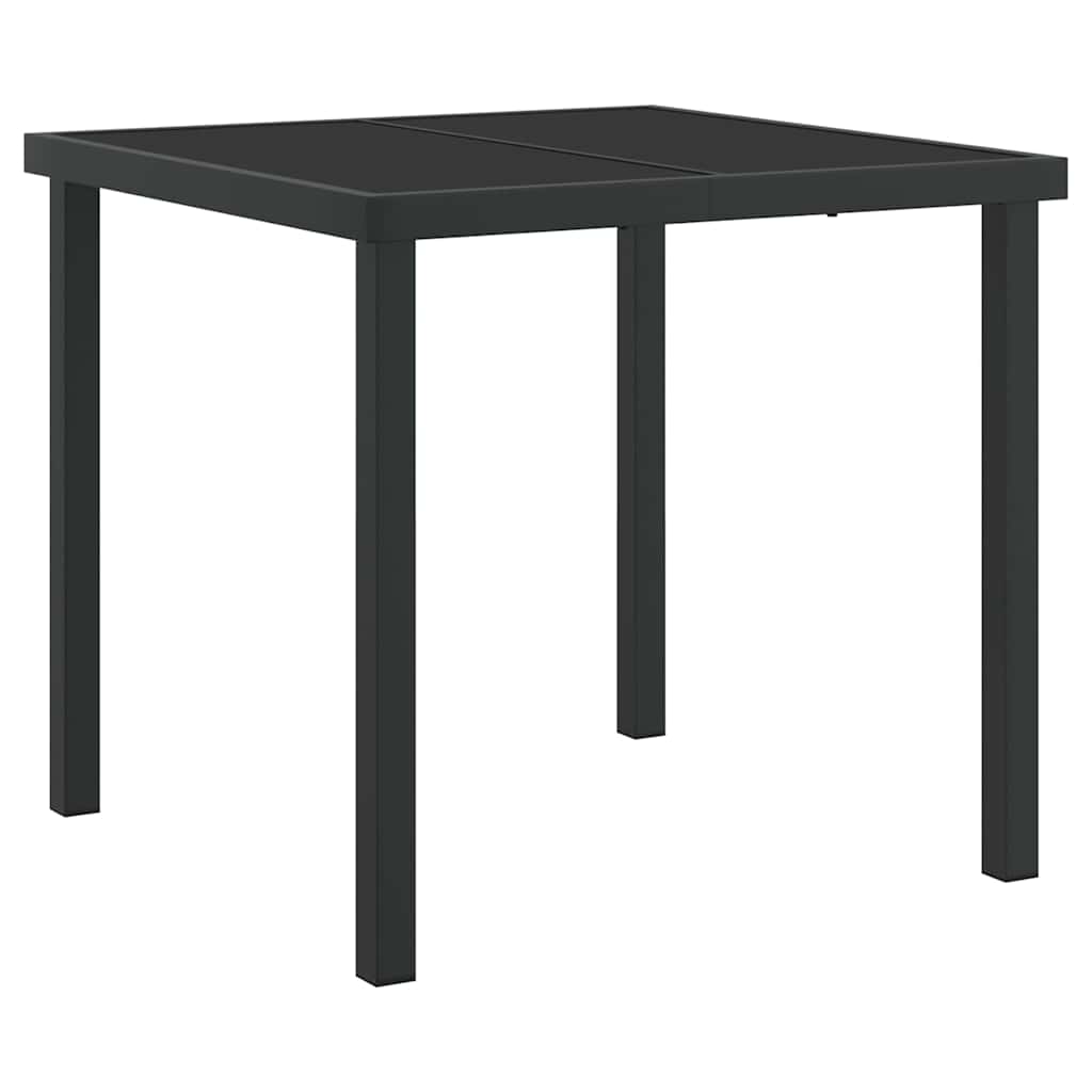 Mesa de Jardim Preto 80 x 80 x 73 cm Metal