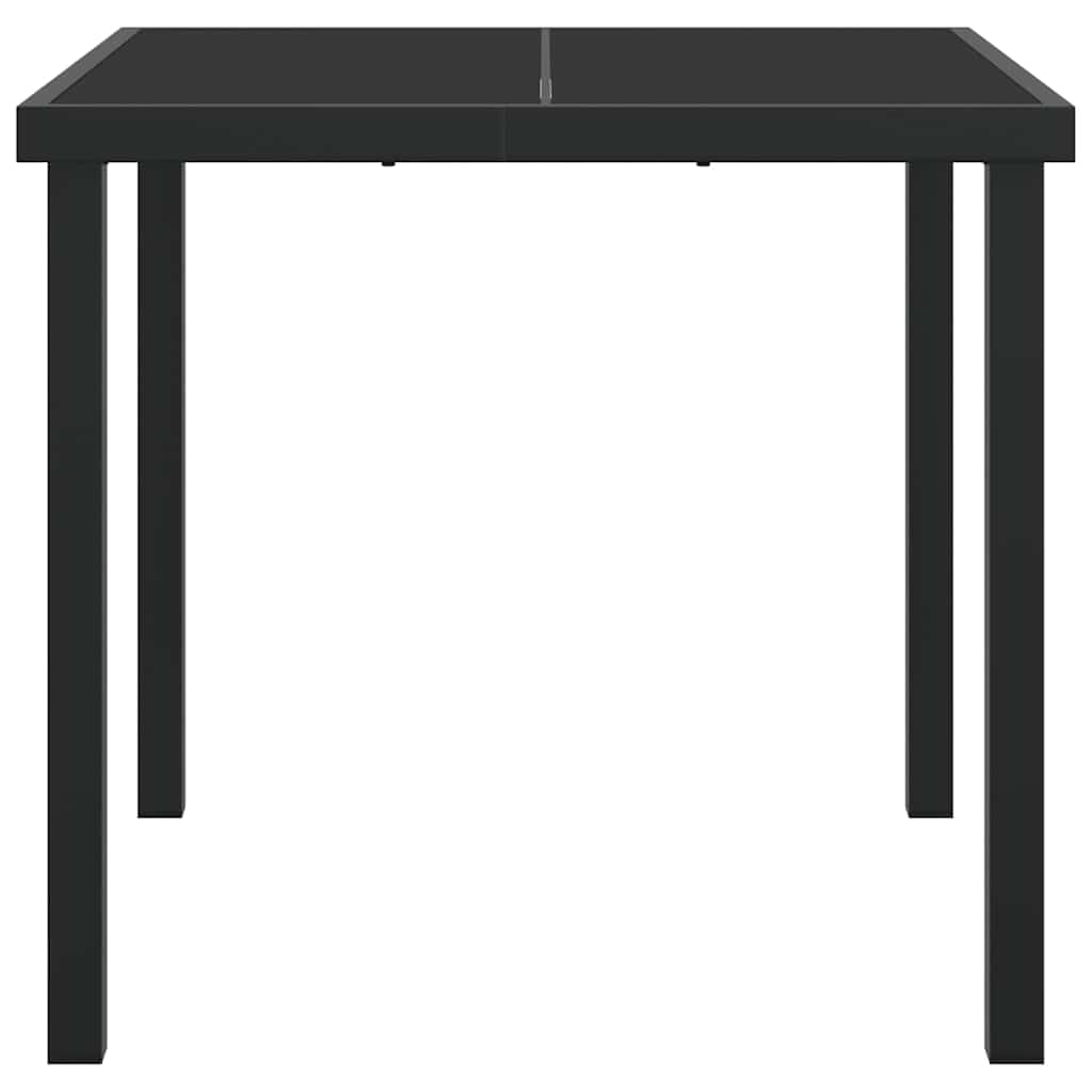 Mesa de Jardim Preto 80 x 80 x 73 cm Metal