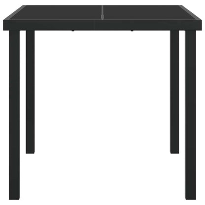 Mesa de Jardim Preto 80 x 80 x 73 cm Metal