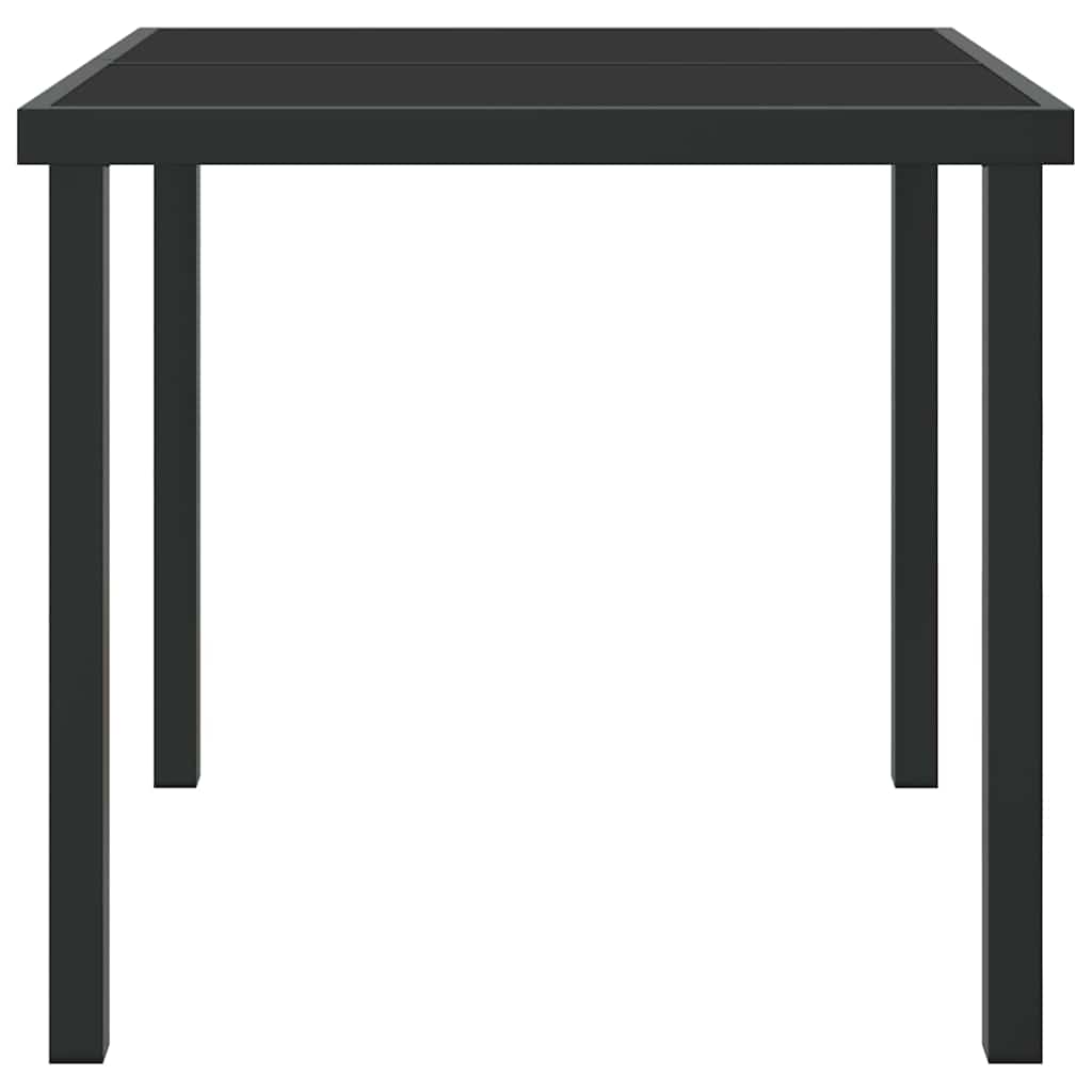 Mesa de Jardim Preto 80 x 80 x 73 cm Metal