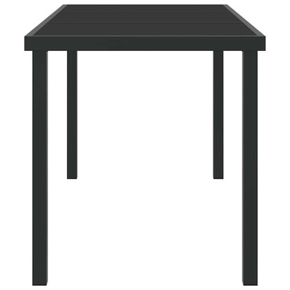 Mesa de Jardim Preto 140 x 80 x 73 cm Metal
