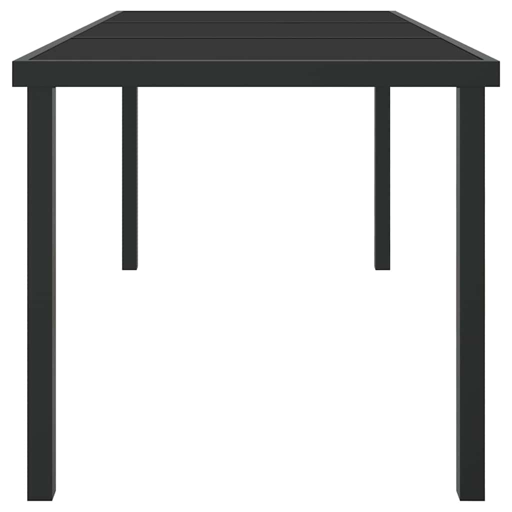 Mesa de Jardim Preto 160 x 80 x 73 cm Metal