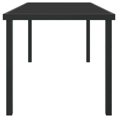 Mesa de Jardim Preto 160 x 80 x 73 cm Metal