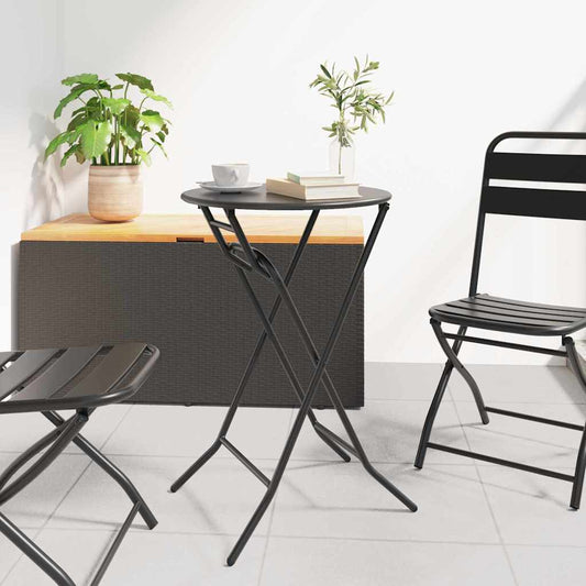 Mesa de Jardim Antracite 50 x 50 x 72 cm Metal