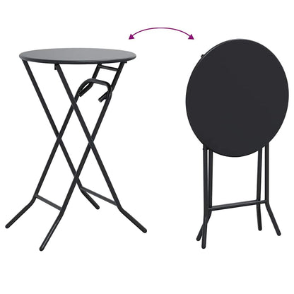 Mesa de Jardim Antracite 50 x 50 x 72 cm Metal