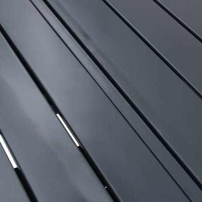 Mesa de jardim Antracite 180 x 80 x 74 cm Aço revestido a pó