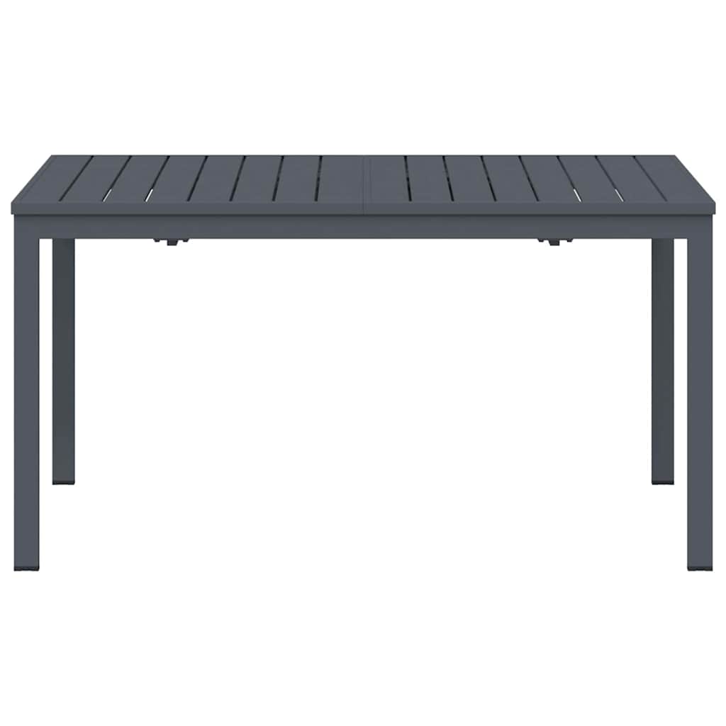 Mesa de jardim Antracite 180 x 80 x 74 cm Aço revestido a pó