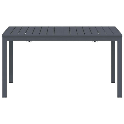 Mesa de jardim Antracite 180 x 80 x 74 cm Aço revestido a pó