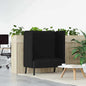 Sofá de Encosto Alto Preto 109 x 56 x 121 cm tecido