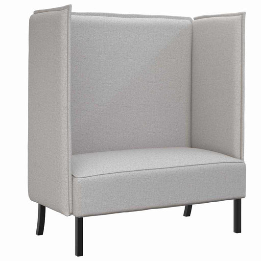 Sofá de Encosto Alto Cinza Nuvem 109 x 56 x 121 cm tecido