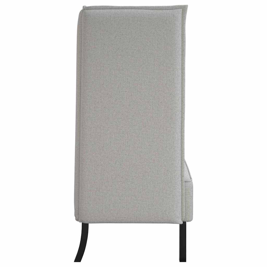 Sofá de Encosto Alto Cinza Nuvem 109 x 56 x 121 cm tecido