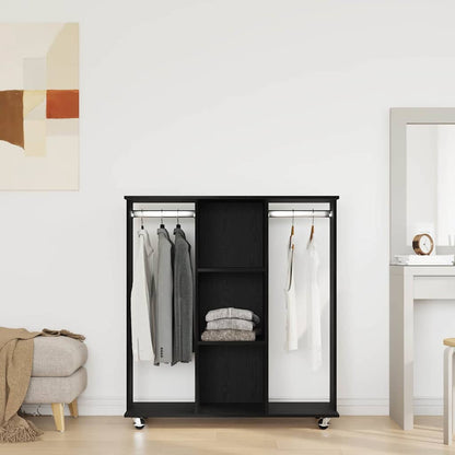 Guarda-roupa com prateleira Carvalho preto 102 x 38 x 110 cm